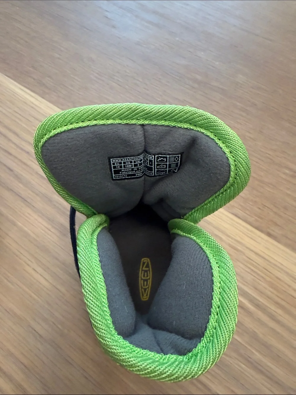 KEEN Baby Blue & Lime Winter Booties